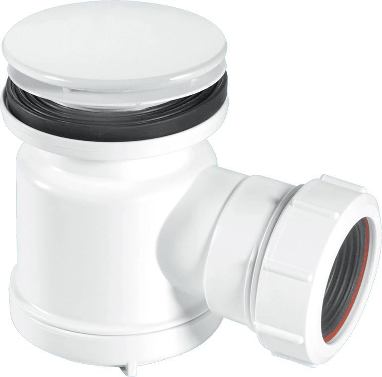 McAlpine STW1M Mushroom Top Shower Trap White - Getplumb