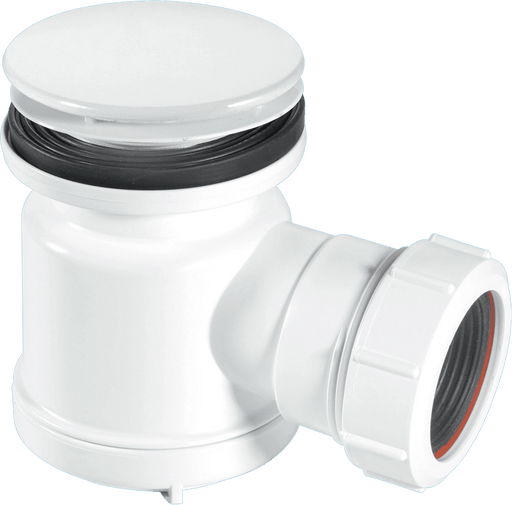 McAlpine STW1M Mushroom Top Shower Trap White - Getplumb