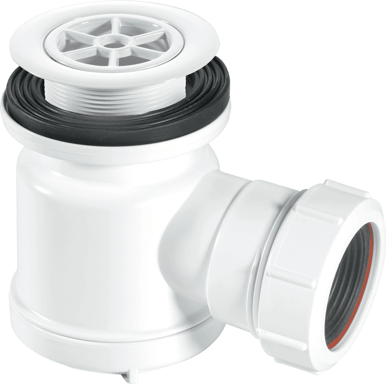 McAlpine STW1R Grid Top Shower Trap White - Getplumb