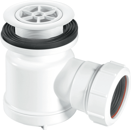 McAlpine STW1R Grid Top Shower Trap White - Getplumb