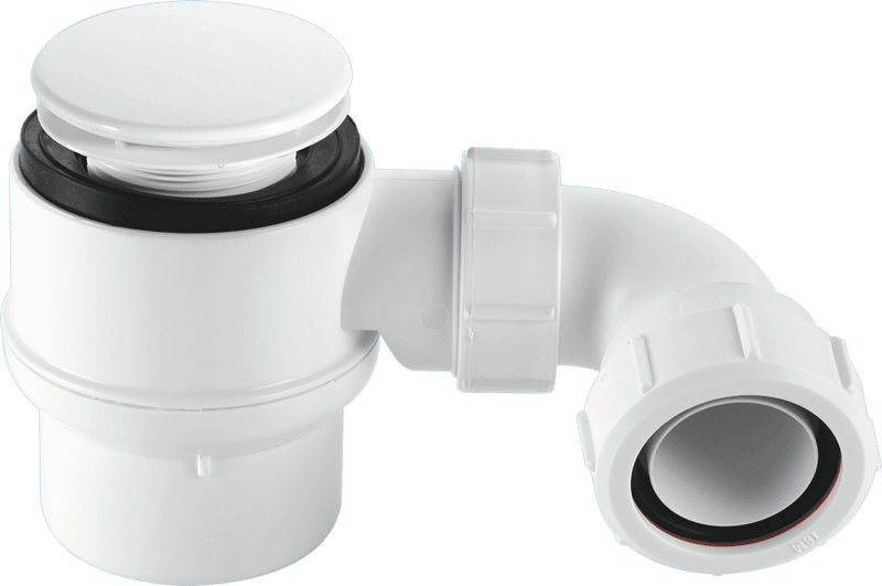 McAlpine STW2M95 Mushroom Top Shower Trap White - Getplumb