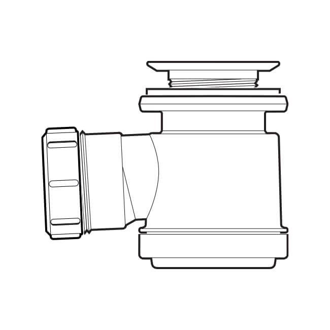 McAlpine STW3R Grid Top Shower Trap S/S - Getplumb
