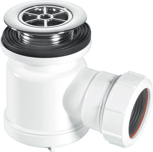 McAlpine STW3RB Grid Top Shower Trap C/P Brass - Getplumb