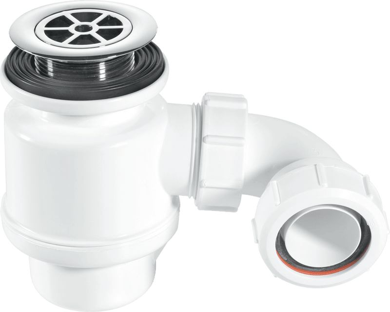 McAlpine STW4RB Grid Top Shower Trap C/P Brass - Getplumb