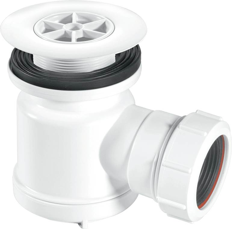 McAlpine STW5R Grid Top Shower Trap White - Getplumb