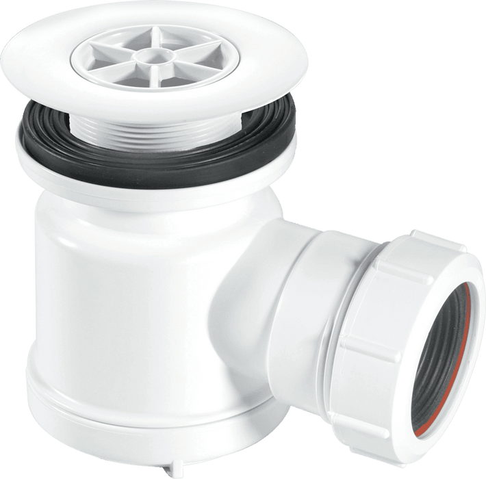 McAlpine STW5R Grid Top Shower Trap White - Getplumb