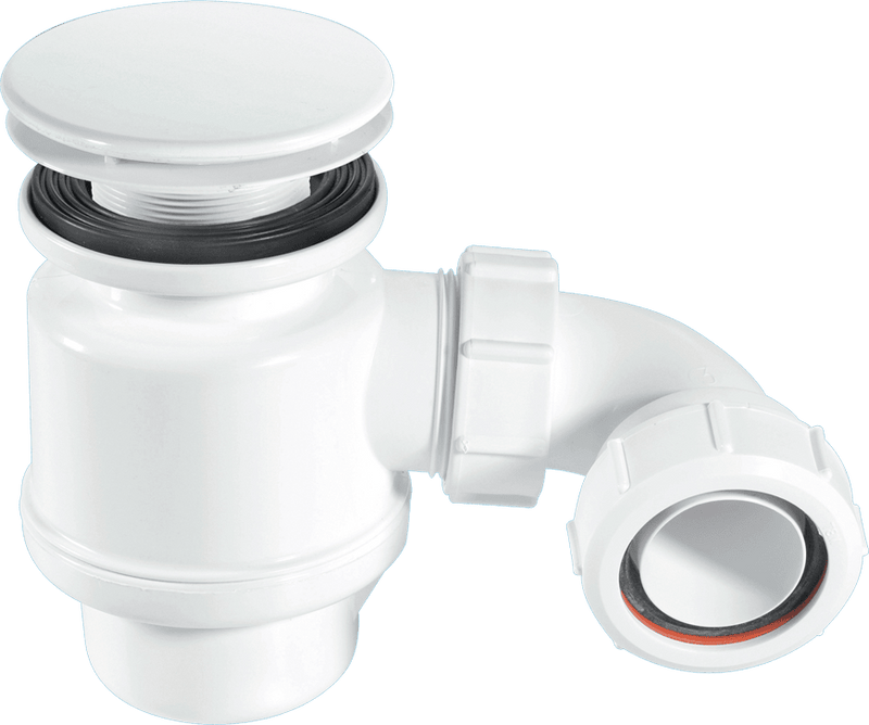McAlpine STW6M Mushroom Top Shower Trap White - Getplumb