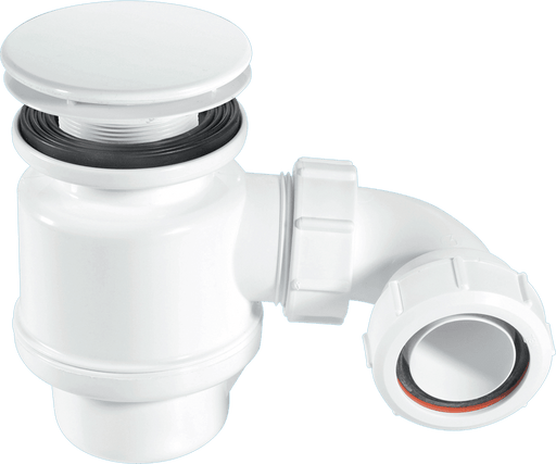 McAlpine STW6M Mushroom Top Shower Trap White - Getplumb