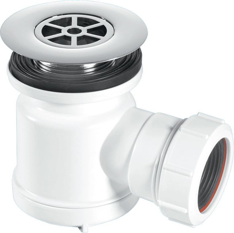 McAlpine STW7RB Grid Top Shower Trap C/P Brass - Getplumb