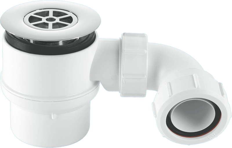 McAlpine STW8B95 Shower Trap C/P Brass - Getplumb