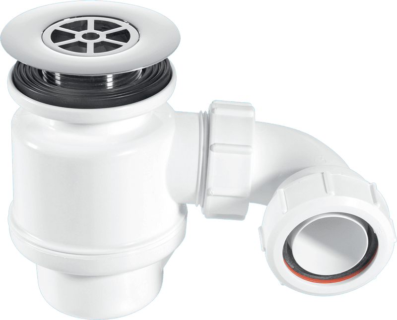 McAlpine STW8RB Grid Top Shower trap C/P Brass - Getplumb