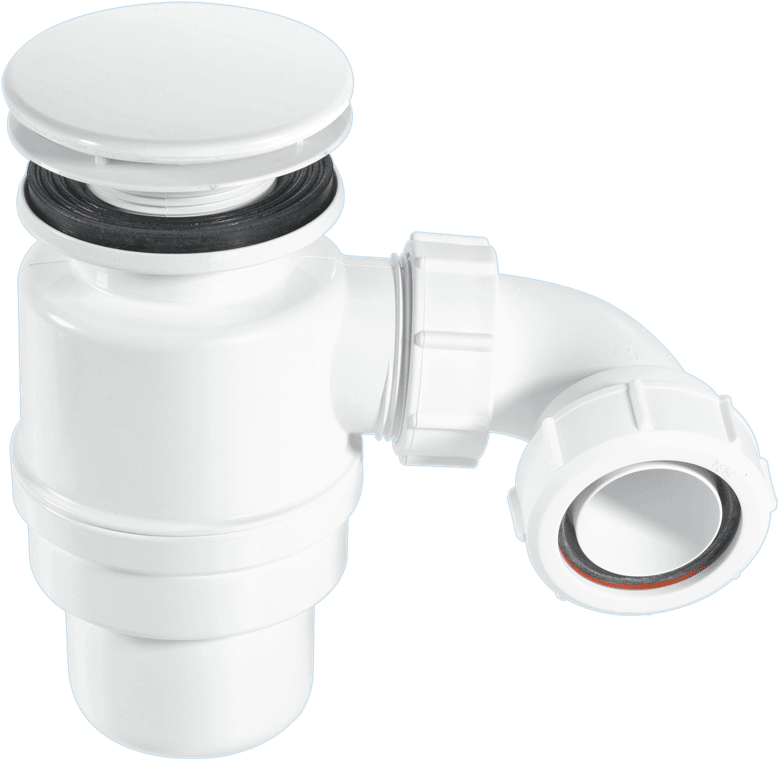 McAlpine STW9M Mushroom Top Shower Trap White - Getplumb