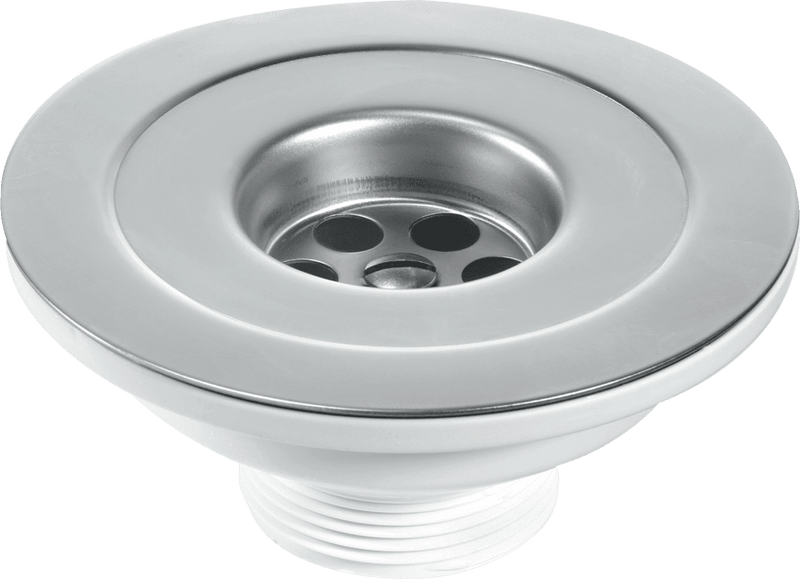 McAlpine SW45P 1.5" Sink Waste with Black Handle Plug - Getplumb