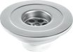 McAlpine SW45P 1.5" Sink Waste with Black Handle Plug - Getplumb