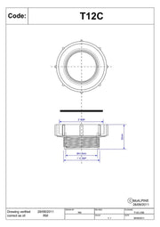 McAlpine T12C 2" Female x 1.5" Male BSP Coupling - Getplumb