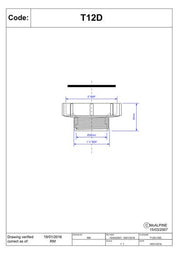 McAlpine T12D 2" Female x 1.25" Male BSP Coupling - Getplumb