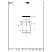McAlpine T25 1.5" BSP to Solvent Coupling - Getplumb