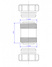 McAlpine T28M 1.5" Multifit Straight Connector - Getplumb