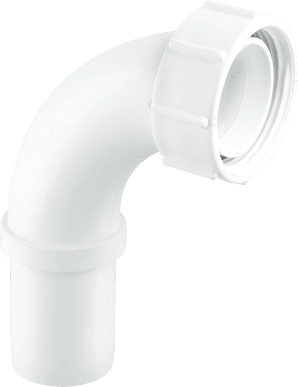 McAlpine T5 1.5" x BSP Nut 90deg Bend - Getplumb