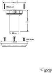 McAlpine Tiled to Sheet Trapped Gully Converter - TSGCONTVSS - Getplumb