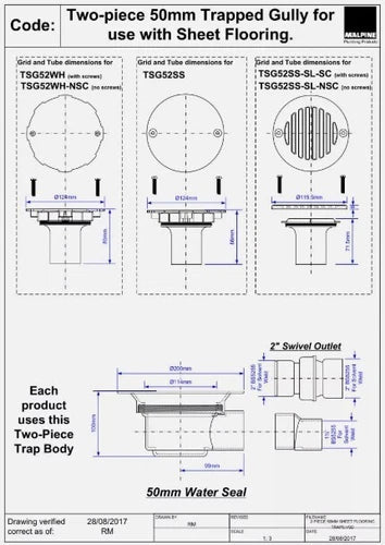 McAlpine TSG52WH Trapped Gully - Getplumb