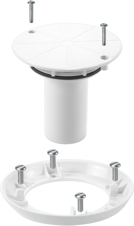 McAlpine TSGCONTV Tiled to Sheet Trapped Gully Converter White - Getplumb