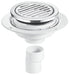 McAlpine UNTRAP SHOWER GULLY 25mm CP RND TILE - Getplumb