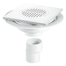 McAlpine UNTRAP SHOWER GULLY 50mm SQ WH TILE - Getplumb
