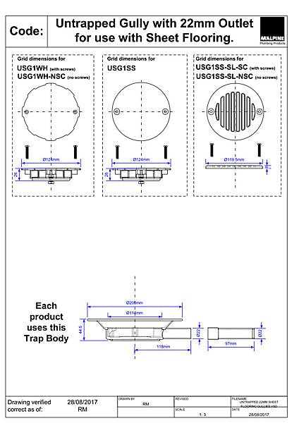 McAlpine USG1SS Untrapped Gully - Getplumb