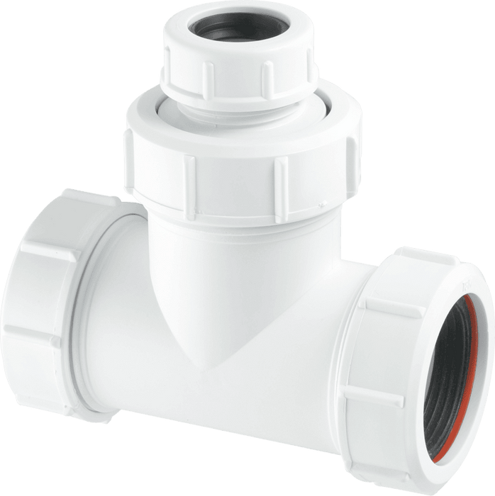 McAlpine V1MXCO 1.5"x 19/23mm Slip Tee - Getplumb