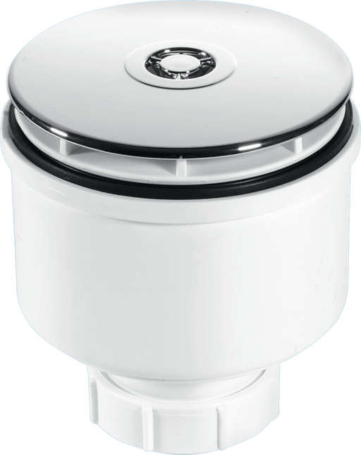 McAlpine Vertical Shower Trap - Chrome - Plated Brass, 90 mm - ST90CB10V - Getplumb