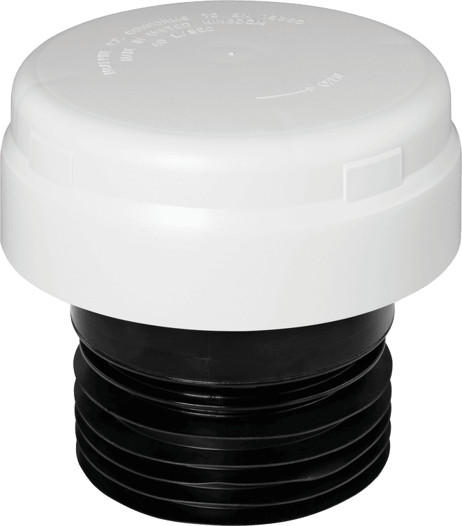 McAlpine VP100EWH Int/Ext Air Admittance Valve for 110mm Pipe WHITE - Getplumb