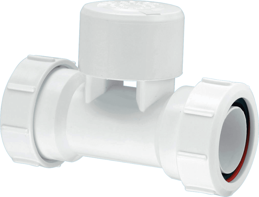 McAlpine VP3 1.5" Ventapipe Multifit Tee White - Getplumb