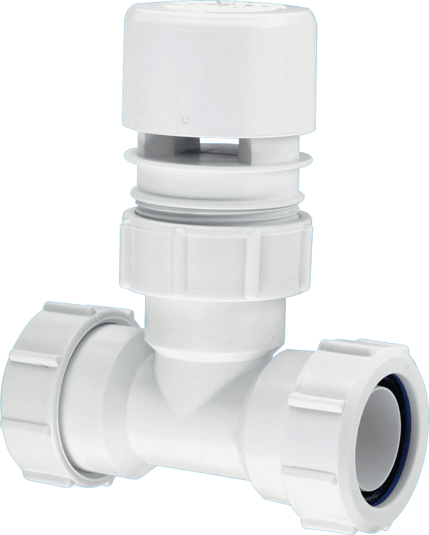 McAlpine VP4 1.25" Ventapipe Multfit Tee White - Getplumb