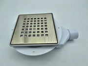 McAlpine VSG52SLT6SQB Slimline SS Floor Gully w/ NRV 150mm - Getplumb
