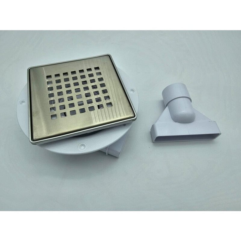 McAlpine VSG52SLT6SQB Slimline SS Floor Gully w/ NRV 150mm - Getplumb