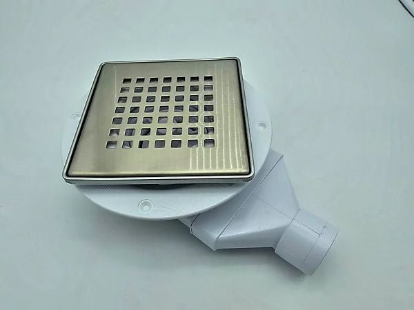 McAlpine VSG52SLT6SQB Slimline SS Floor Gully w/ NRV 150mm - Getplumb