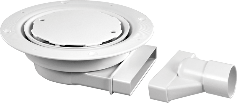 McAlpine VSG52SLWH Slimline Floor Gully w/ NRV White Cover - Getplumb