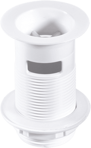 McAlpine W1 1.25" Slotted Basin Waste White - Getplumb