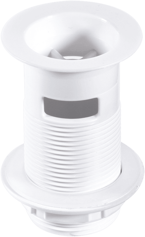 McAlpine W1 1.25" Slotted Basin Waste White - Getplumb