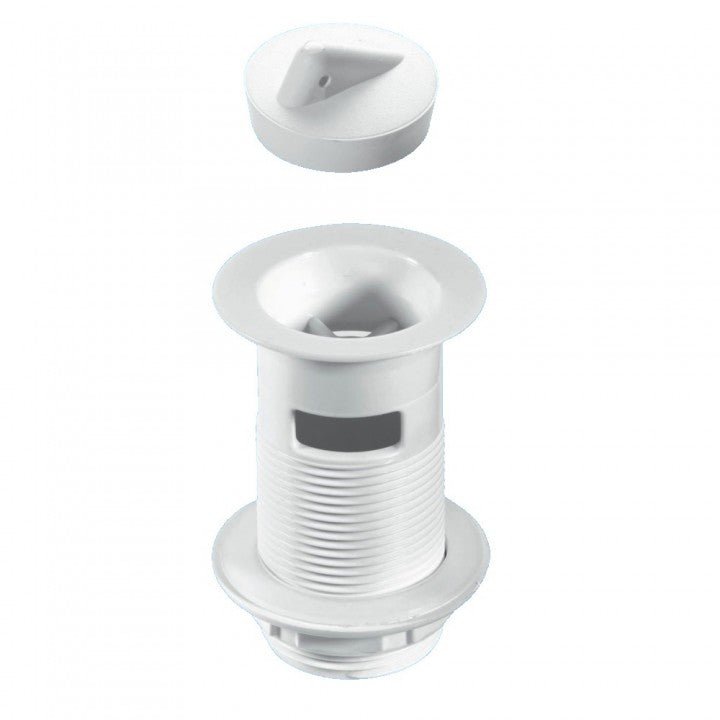 McAlpine W1 1.25" Slotted Basin Waste White - Getplumb