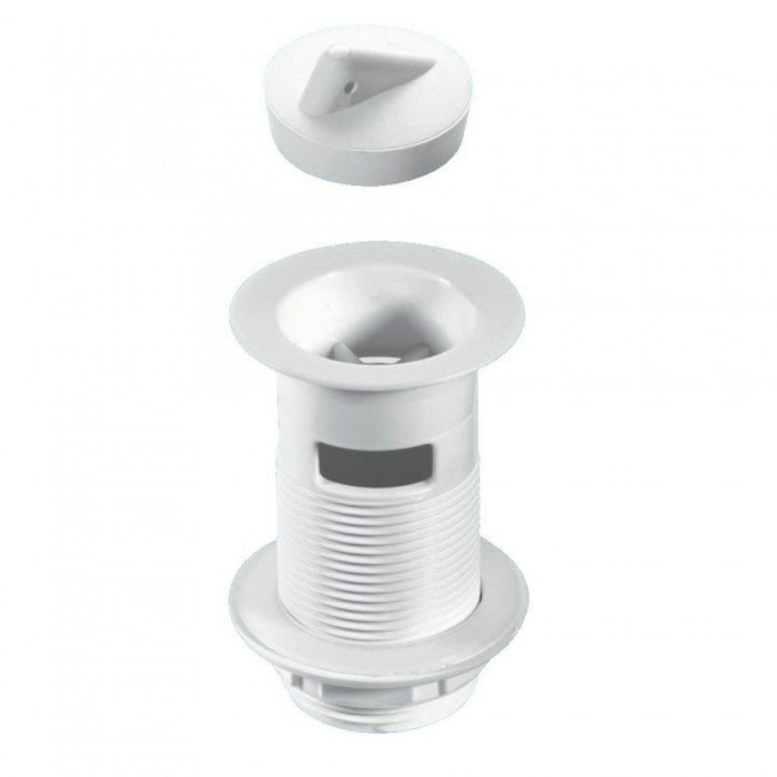 McAlpine W1 1.25" Slotted Basin Waste White - Getplumb