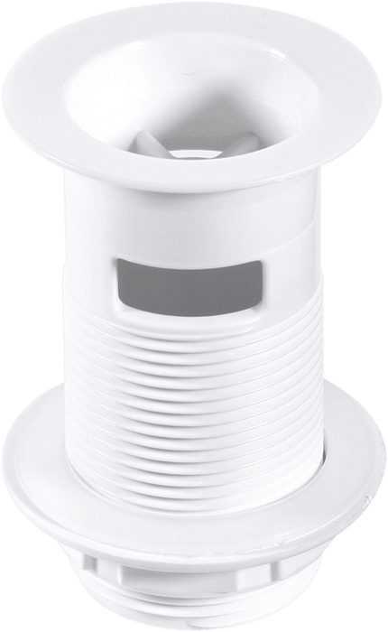 McAlpine W1A 1.25" Unslotted Basin Waste White - Getplumb