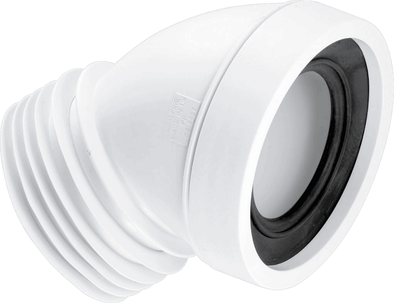 McAlpine WC CON16 45deg Pan Connector - Getplumb