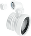 McAlpine WC CON1V Straight Pan Connector with 1.25" Boss - Getplumb