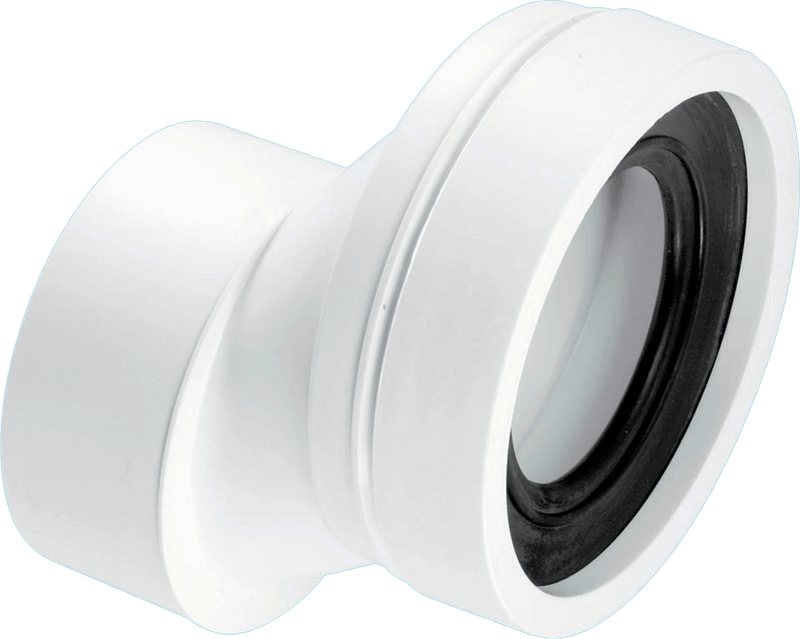 McAlpine WC CON4B 40mm Offset Pan Connector Plain Outlet - Getplumb