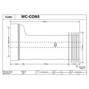 McAlpine WC CON5 Offset Pan Connector Adjustable Length | 20mm - Getplumb