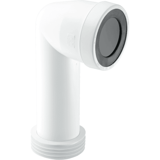 McAlpine WC CON8 90deg Bent Pan Connector Adjustable Length - Getplumb
