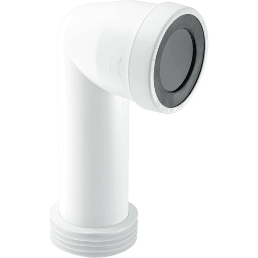 McAlpine WC CON8 90deg Bent Pan Connector Adjustable Length - Getplumb