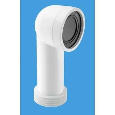 McAlpine WC CON8 90deg Bent Pan Connector Adjustable Length - Getplumb